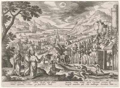La parábola de los viñadores injustos de Adriaen Collaert after Hans Bol