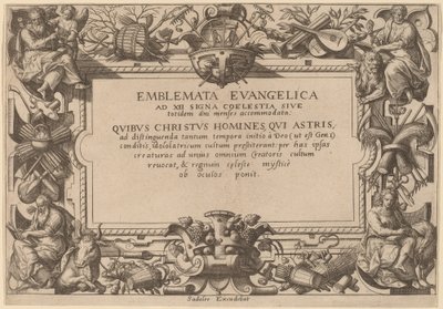 Página de título de Adriaen Collaert after Hans Bol