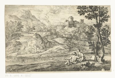 paisaje con castillo de Adriaen Frans Boudewyns