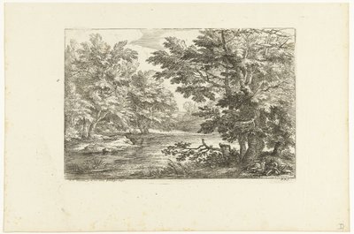 paisaje con un lago de Adriaen Frans Boudewyns