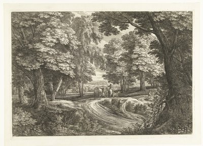 paisaje con carruaje de Adriaen Frans Boudewyns
