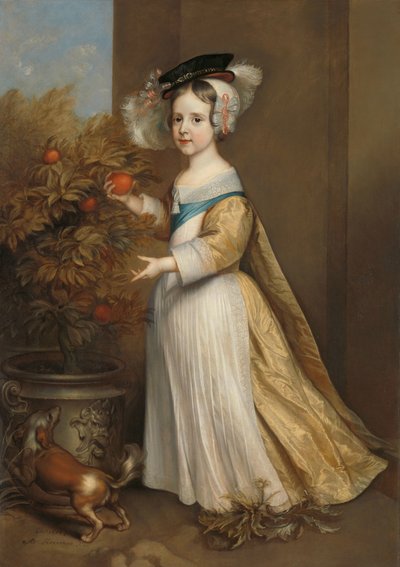Guillermo III (1650-1702), Príncipe de Orange, de niño de Adriaen Hanneman