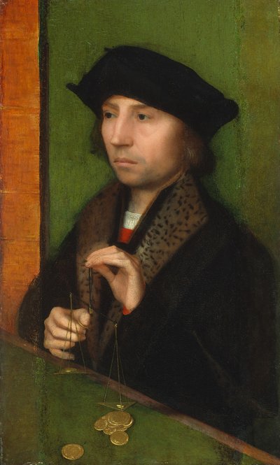 Hombre pesando oro, ca. 1515-20 de Adriaen Isenbrandt