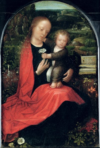 Madonna y el niño de Adriaen Isenbrandt or Isenbrant