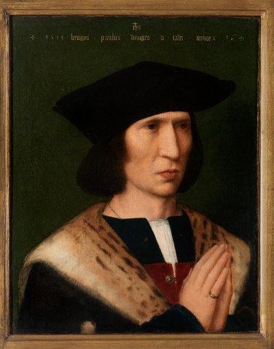 Retrato de Paulus de Nigro de Adriaen Isenbrandt or Isenbrant
