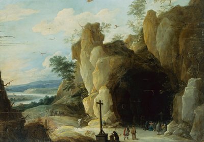 El Descanso en la Huida a Egipto de Adriaen Isenbrandt or Isenbrant