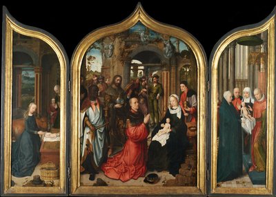 Tríptico, c.1510-12 de Adriaen Isenbrandt or Isenbrant