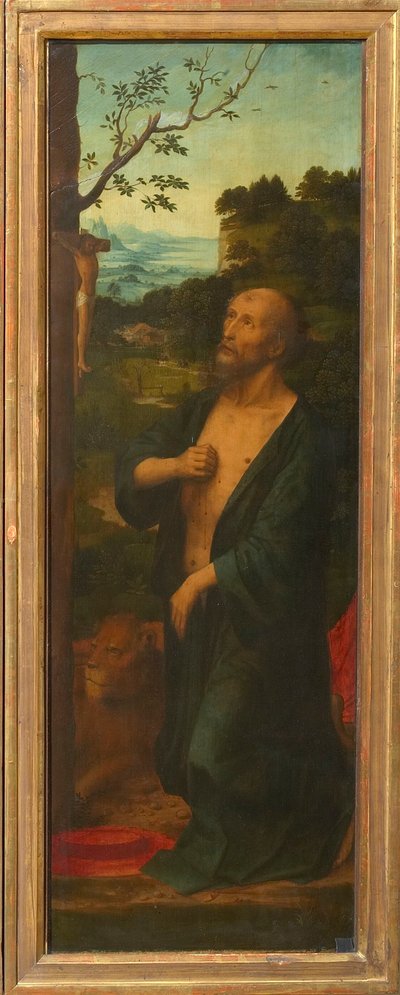 San Jerónimo (ala de un tríptico) de Adriaen Isenbrant