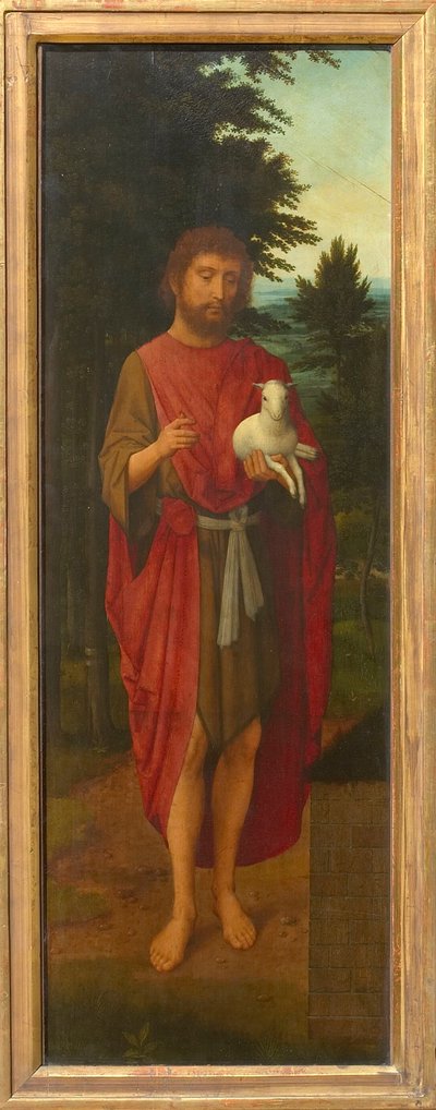 San Juan Bautista Ala de un tríptico, 1530s de Adriaen Isenbrant