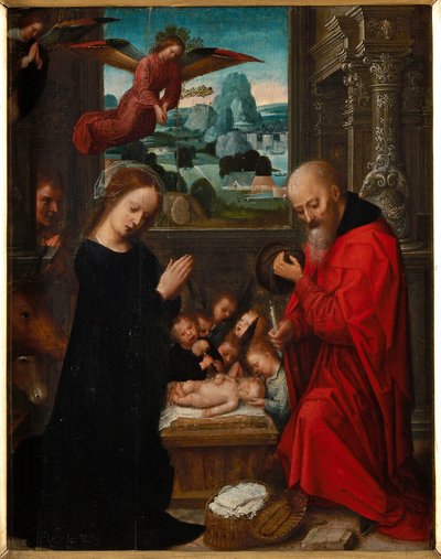 La Natividad de Cristo, ca 1525-1550 de Adriaen Isenbrant