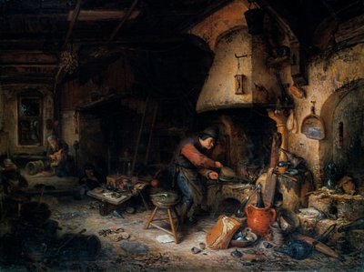 Un Alquimista, 1661 de Adriaen Jansz. van Ostade
