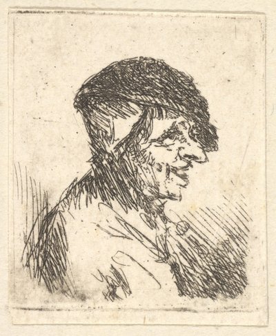 Cabeza de campesino, siglo XVII de Adriaen Jansz. van Ostade