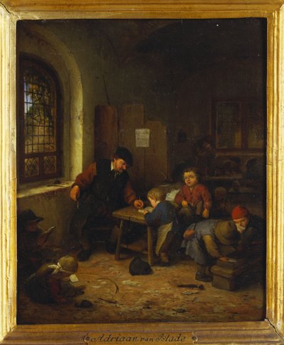 Interior de un aula, 1666 de Adriaen Jansz. van Ostade