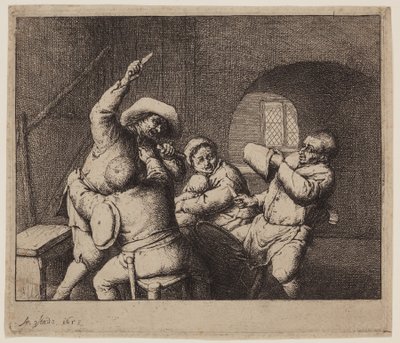 Lucha de cuchillos de Adriaen Jansz. van Ostade