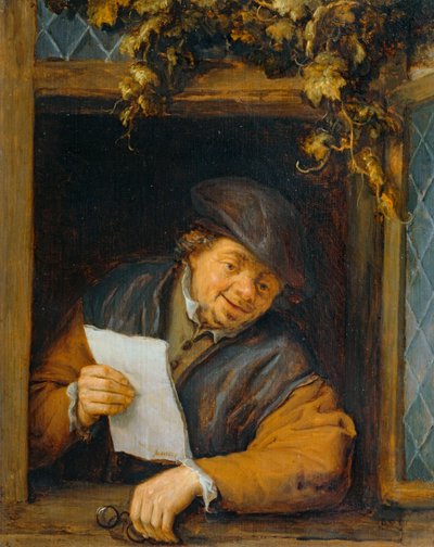 El lector en la ventana ... de Adriaen Jansz. van Ostade