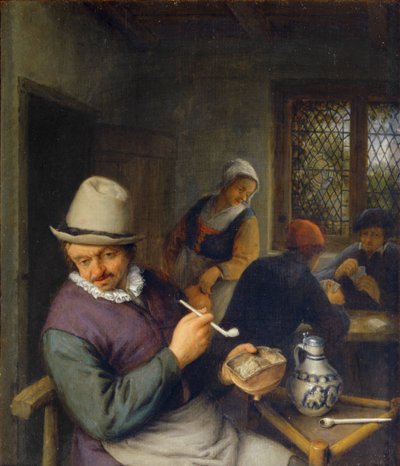 El fumador en una taberna ... de Adriaen Jansz. van Ostade