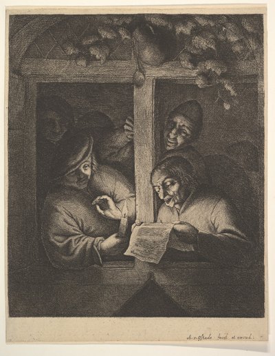 Cantantes en la Ventana, 1610-85 de Adriaen Jansz. van Ostade