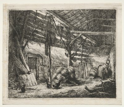El Granero, 1647 de Adriaen Jansz. van Ostade