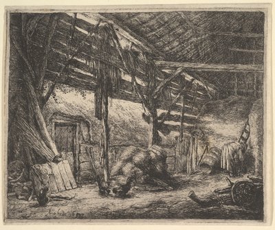 El Granero, 1647 de Adriaen Jansz. van Ostade