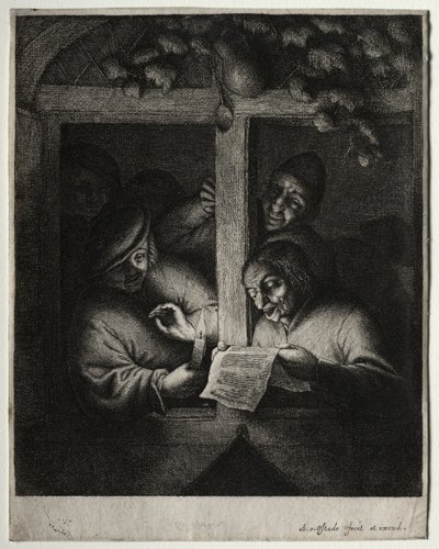 Los cantantes de villancicos de Adriaen Jansz. van Ostade