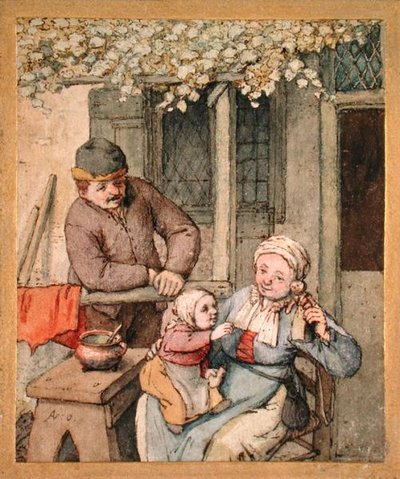 El niño y la muñeca de Adriaen Jansz. van Ostade