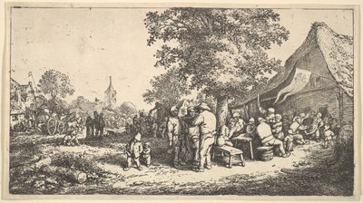 La kermés bajo el gran árbol de Adriaen Jansz. van Ostade