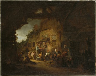El viejo violinista, 1641 de Adriaen Jansz. van Ostade