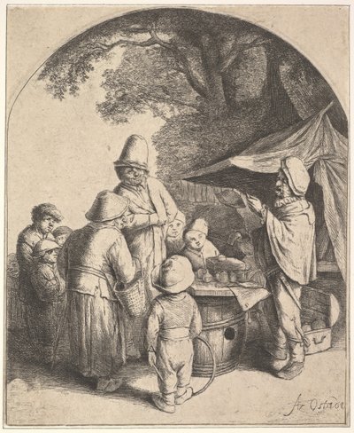 El Charlatán, 1610-85 de Adriaen Jansz. van Ostade