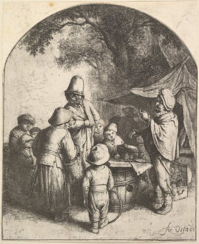 El charlatán, 1610-85 de Adriaen Jansz. van Ostade