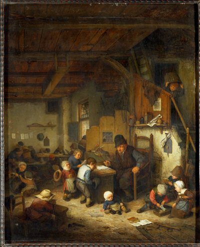 El maestro de escuela ... de Adriaen Jansz. van Ostade