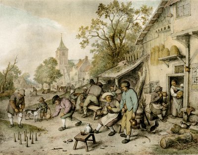 Los jugadores de bolos de Adriaen Jansz. van Ostade