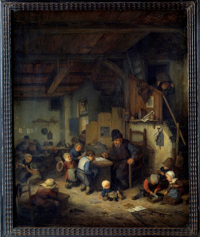 El maestro de escuela de Adriaen Jansz. van Ostade