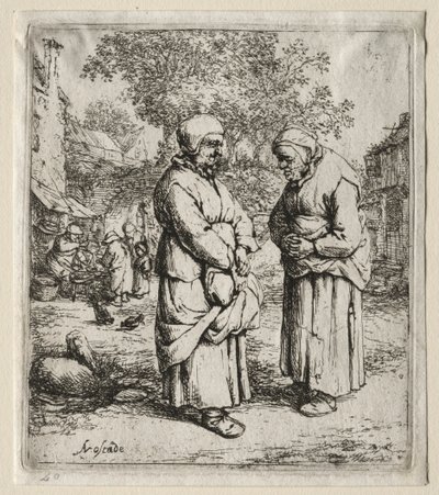 Las dos chismosas de Adriaen Jansz. van Ostade