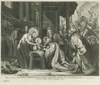 Adoración de los Reyes de Adriaen Lommelin