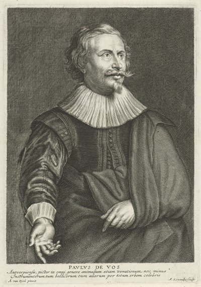 Portret van Paul de Vos de Adriaen Lommelin