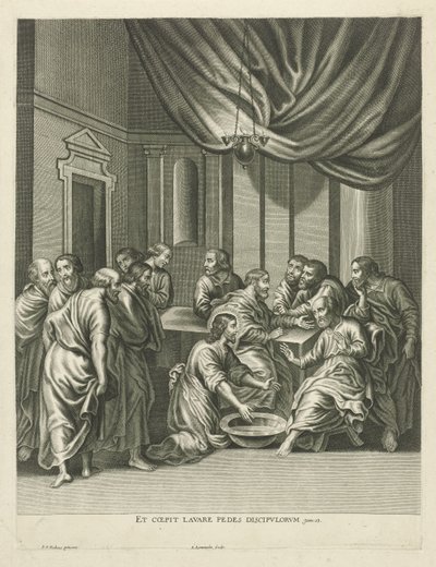 Lavatorio de pies de Pedro de Adriaen Lommelin