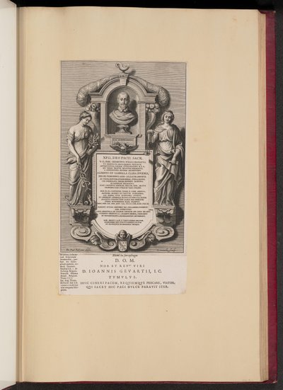 Epitafio de Claude Jean Gevaert de Adriaen Lommelin after Sir Peter Paul Rubens