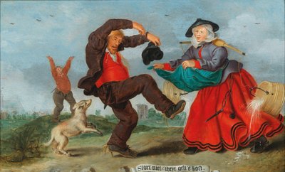 Ilustración de un proverbio neerlandés, 1627 de Adriaen Pietersz. van de Venne