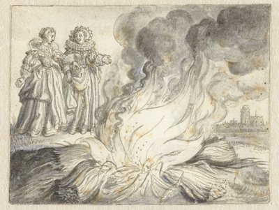 «La pasión es el fuego de nada más que paja» de Adriaen Pietersz van de Venne