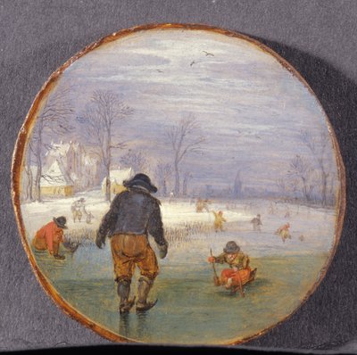 Patinadores en un Paisaje de Adriaen Pietersz van de Venne
