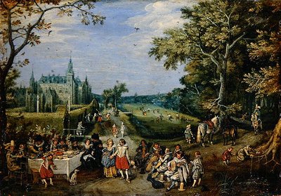 La parábola del hijo pródigo de Adriaen Pietersz. van de Venne
