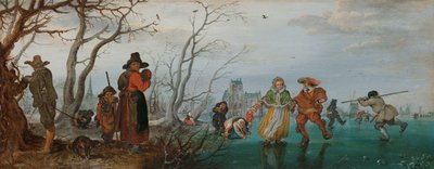 Invierno (Diversión en el hielo) de Adriaen Pietersz van de Venne