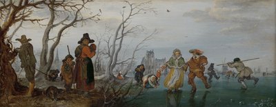 Diversión de invierno en el hielo, 1625 de Adriaen Pietersz van de Venne