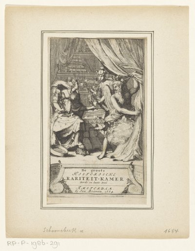 Representación alegórica con el Padre Tiempo, Mercurio y la Sabiduría
La gran sala de curiosidades históricas Tercer y último volumen (título en el objeto)
Portada de: Simon de Vries, D