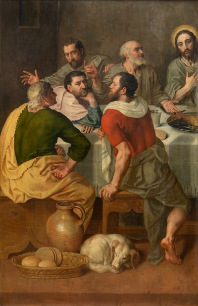 Última Cena (óleo sobre tabla) de Adriaen Thomasz Key