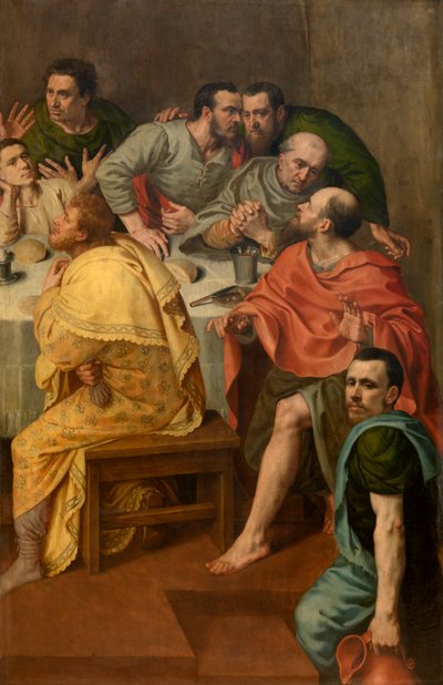 Última Cena (óleo sobre tabla) de Adriaen Thomasz Key