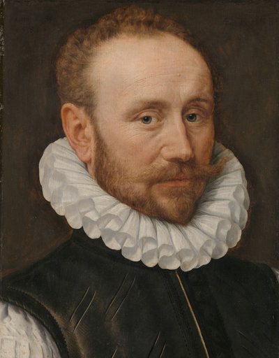 Retrato de un hombre de Adriaen Thomasz. Key