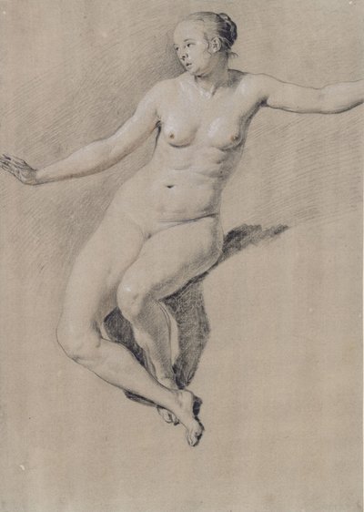 Desnudo femenino sentado de Adriaen Velde van de