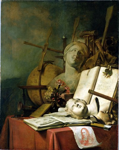 La transitoriedad de todas las cosas terrenales (Vanitas), c.1660 de Adriaen de Valck