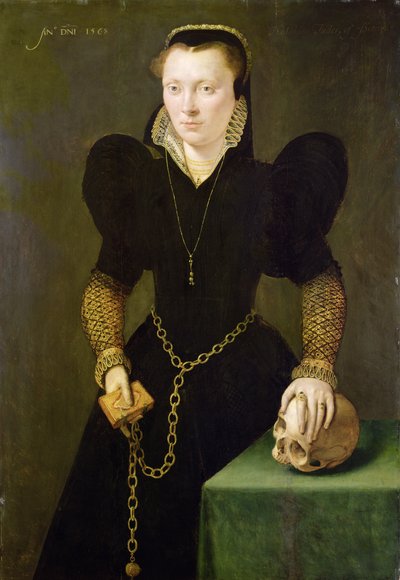 Katheryn de Berain (1535-91) 1568 (óleo sobre tabla) de Adriaen van Cronenburgh